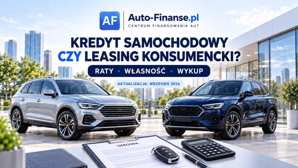 Kredyt samochodowy czy leasing konsumencki – porównanie rat, własności i wykupu auta
