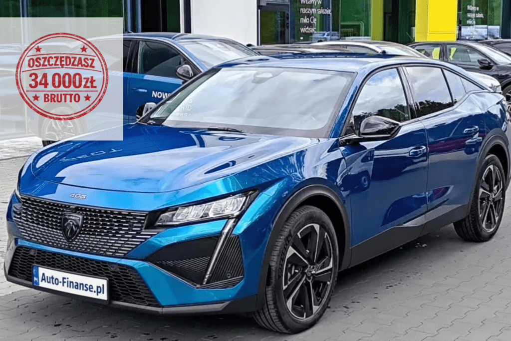 PEUGEOT 408 1.2 PureTech mHEV Business S&S e-DSC6 z rabatem 34 000 zł brutto – leasing operacyjny i konsumencki Auto-Finanse.pl