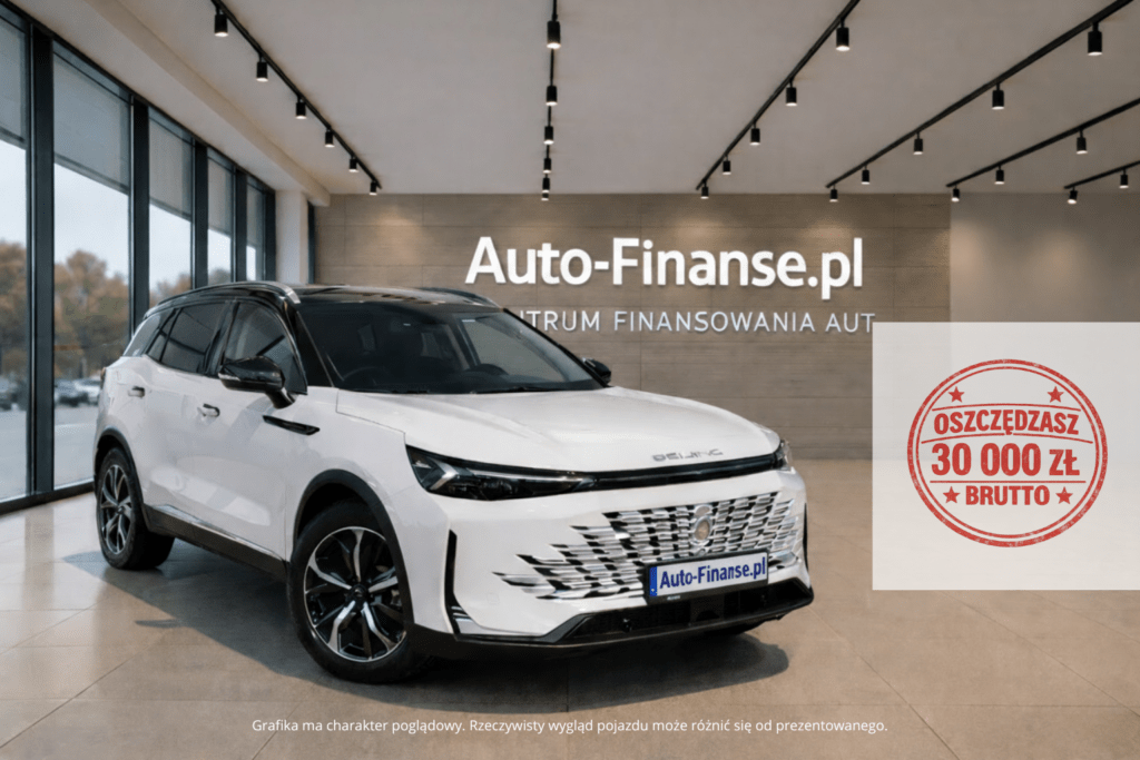 BAIC Beijing 7 1.5T Luxury DCT 2025 SUV biały rabat 30 000 zł brutto leasing operacyjny i konsumencki Auto-Finanse.pl