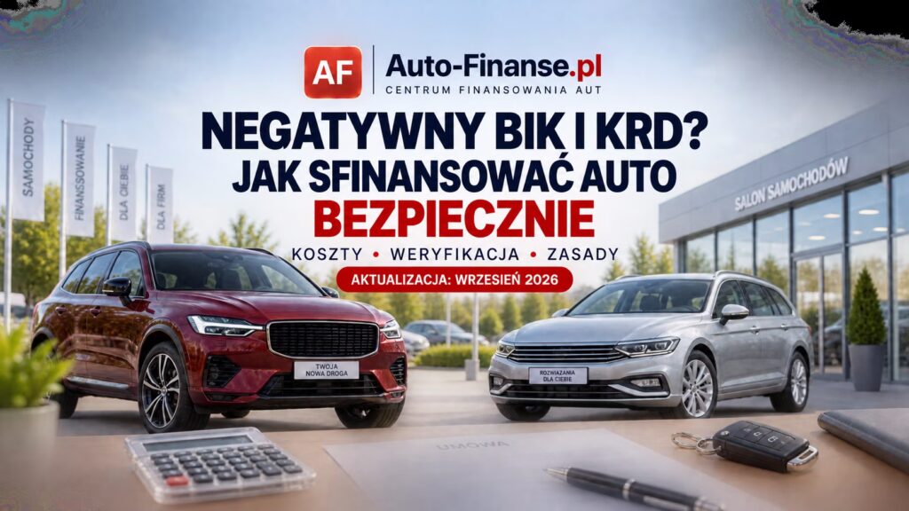Negatywny BIK i KRD – bezpieczne finansowanie auta, weryfikacja kosztów i warunków umowy