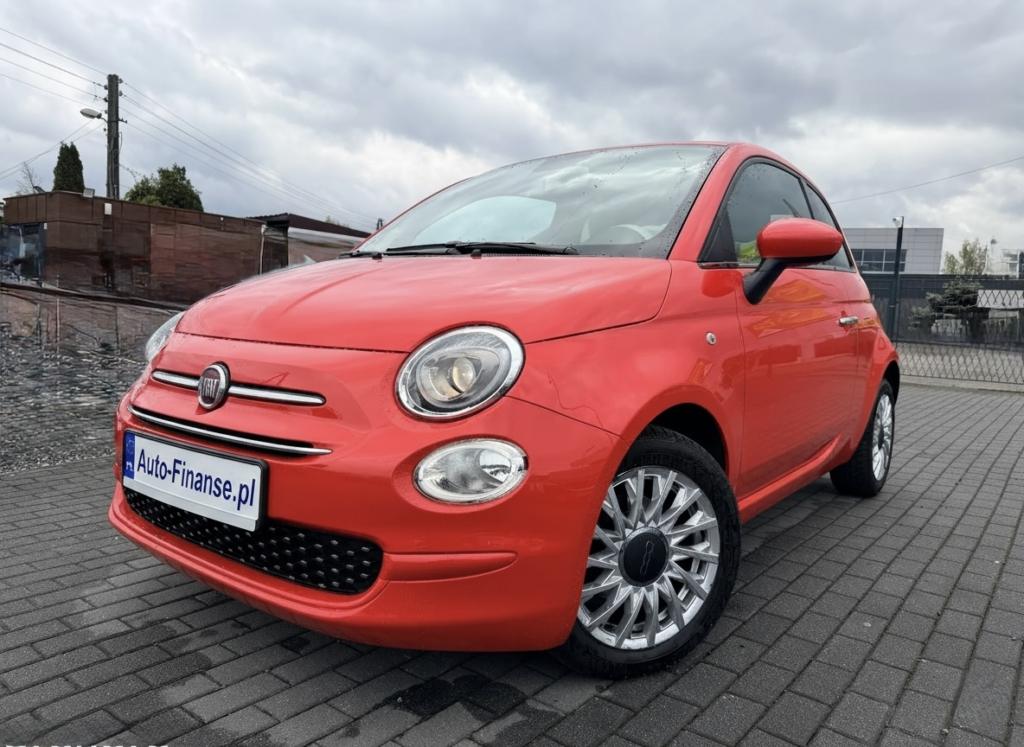 Fiat 500S 1.2 Dualogic 2019 czerwony automat leasing dla firm i osób prywatnych Auto-Finanse.pl