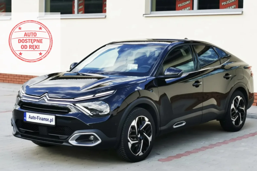 Citroen C4 X 1.2 PureTech Max S&S EAT8 2024 czarny sedan automat przód 3/4 Auto-Finanse leasing bez BIK KRD
