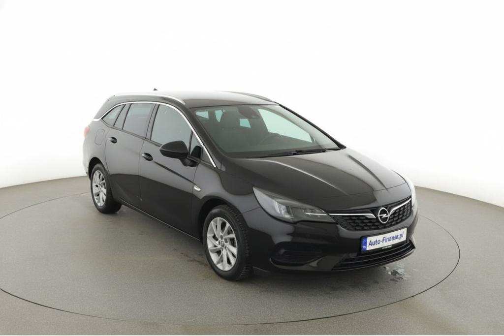 Opel Astra 1.2 Turbo Elegance Start/Stop 2021 kombi czarny wynajem bez BIK i KRD Auto-Finanse.pl